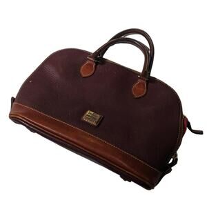 DOONEY & BOURKE vintage zip satchel oxblood pebbled leather Women's